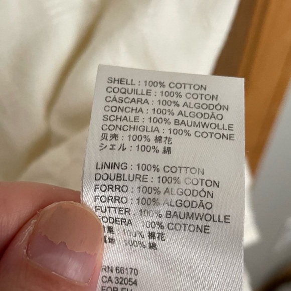 Free People Off White Off the Shoulder Button Front Dress 100% Cotton Size XS - Picture 10 of 10